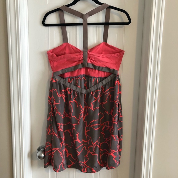 Sexy Hot-Pink & Dark Silver Summer Dress - Picture 4 of 7